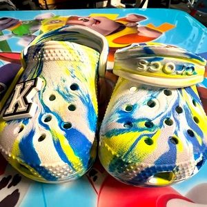 Tie dye crocs for toddler